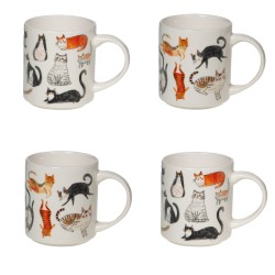 Support 4 mugs Félin 35 cl