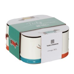 Coffret de 4 mugs Tecky 31 cl