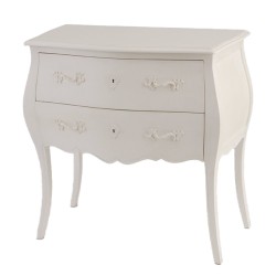 Commode 2 tiroirs blanc...