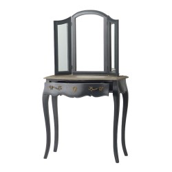 coiffeuse gris anthracite 1 tiroir murano