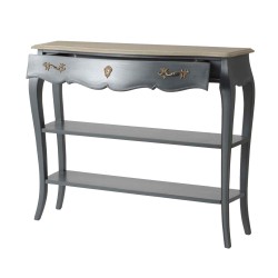 console grise 1 tiroir 2 nivea