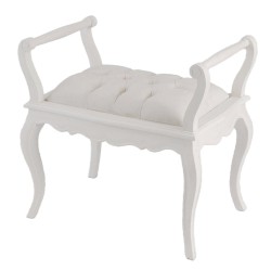 banquette 1 place blanc casse