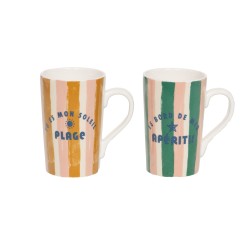 Coffret de 2 mugs Beach...