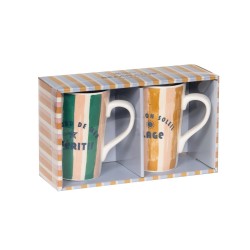 Coffret de 2 mugs Beach Club 42 cl