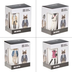 Coffret de mug Dapper cat (1 modèle aléatoire)
