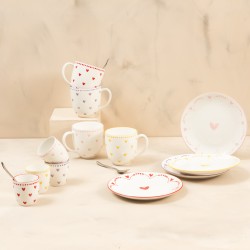 Set de 4 assiettes Love 20 cm