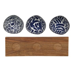 Service apéritif 3 pièces Milos 35 cm