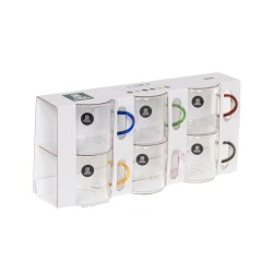 Coffret de 6 tasses en verre LUMA 12 cl