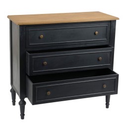 Commode 3 tiroirs en bois New Légende