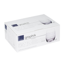 Coffret de 6 gobelets 30 cl graphik