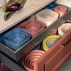 Boîte ronde S store and more mauve 35 cl