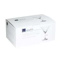 Coffret de 6 verres cocktail graphik 35 cl