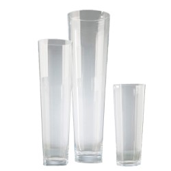 Vase conique transparent 47 cm