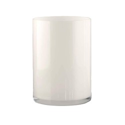 Vase cylindrique 21 cm blanc