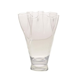Vase plissé  - hauteur 26 cm
