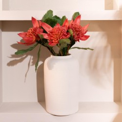 Vase Moledo blanc 25x21 cm