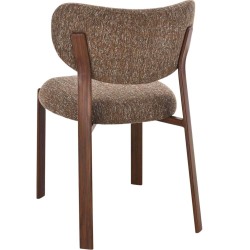 Chaise Dino noyer (lot de 2)