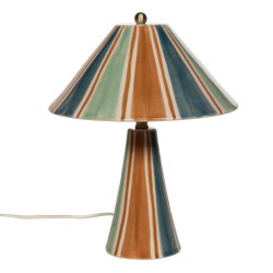 Lampe Zélie or et bleue