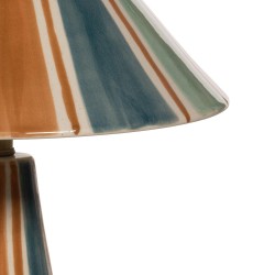 Lampe Zélie or et bleue