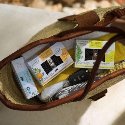 Recharge Fleurs d'Oranger pour voiture et pochette