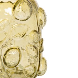 Vase verre Citron jaune h16