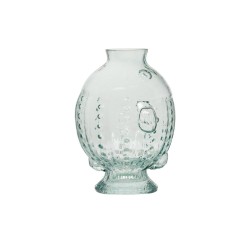 Vase Poisson turquoise H21 cm