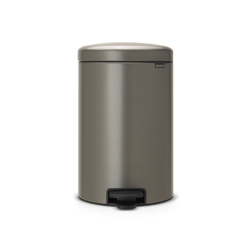 BRABANTIA - Poubelle à pédale newicon 20 litres platinum