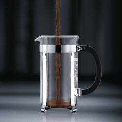 Cafetière Chambord 8 tasses en inox noir - sans boîte