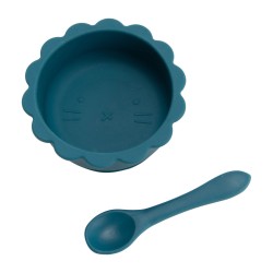 Mon coffret repas bleu en silicone