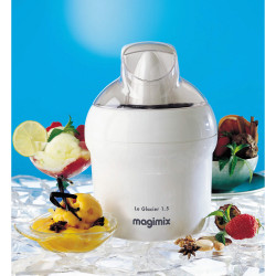 Sorbetière le glacier 1,5 l blanc