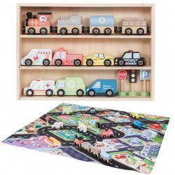 Set de véhicules avec tapis