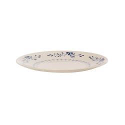 Assiette plate Appoline bleue 27 cm (lot de 6)