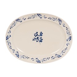 Plat ovale Appoline bleu...
