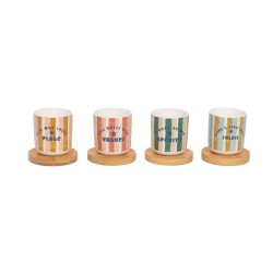 Coffret de 4 tasses et...