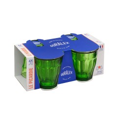 Gobelet Picardie vert 25 cl (lot de 4)
