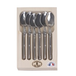 Coffret de 6 cuillères à café inox laguiole