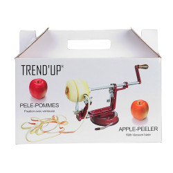 Pèle pommes à ventouse rouge
