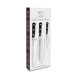 Coffret de 3 couteaux Maestro office santoku cuisine