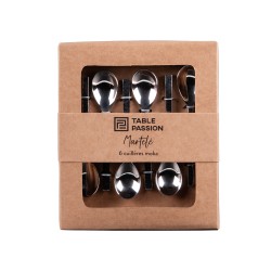 Coffret de 6 cuillères moka Martele
