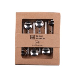 Coffret de 6 cuillères moka Elite 11 cm