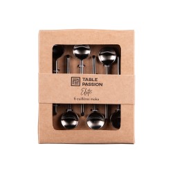 Coffret de 6 cuillères moka Gun Elite