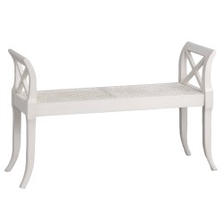 Banc 2 places blanc cassé...