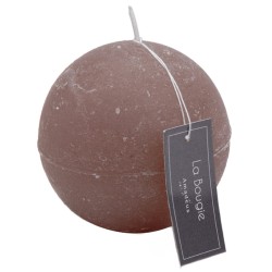 Bougie grande sphère taupe...