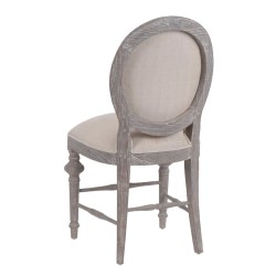 Chaise Légende blanche en tissu (lot de 2)