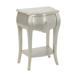 Chevet 1 tiroir silver Murano