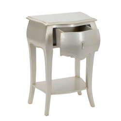 Chevet 1 tiroir silver Murano