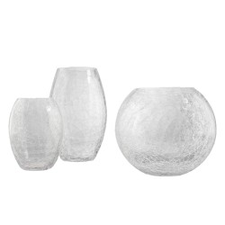 Vase boule craquelé 20 cm