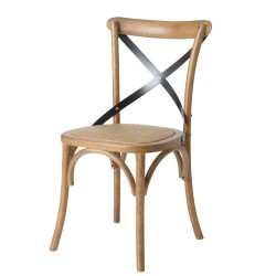 Chaise Croisillon en orme...