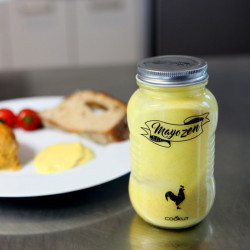 shaker à mayonnaise avec bille émulsionnante mayozen 
