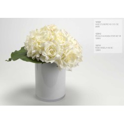 Vase cylindrique 21 cm blanc